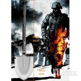 Outdoor engineering shovel multifunctional camping army folding shovel tool UD21951CB